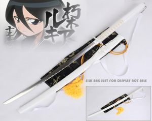 Fournitures de fête festives décoration épée Rukia Kuchiki Sode Shirayuki lame blanche véritable acier inoxydable eau de javel Anime Copslay PropsN9075707