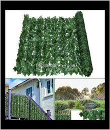 Feestelijke feestbenodigdheden Home GardenArtificial Leaf Garden Hek Screening Roll UV FADE Beschermde Privacy Wall Landscaping Ivy Panel8775348
