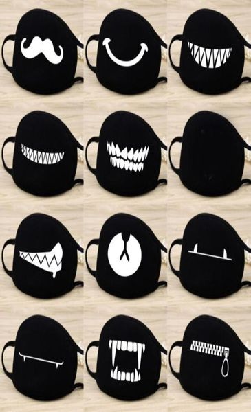 Festive Party Supplies Respirator Keep Warm Cotton Migne Kar Masks Anime Cartoon Lucky Bear Anti Dust Unisexe Fashion Black1853121