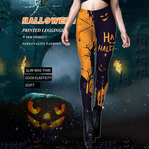 Fournitures de fête festives Halloween Party Cosplay Costume 3D Impression numérique Skinny Fitness Leggings Holloween Carnival Night Ladies Hip Lift Yoga Pants ZL1246