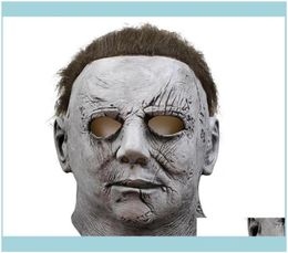 Plis festifs Accueil Gardenkorku Mascara Myers Masques Maski Effrayant Mascarade Michael Halloween Cosplay Party Masque Maskesi Real54089788995698