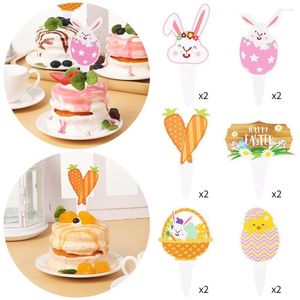 Feestelijke benodigdheden 12 % Party Baking Cupcake Festival Top Flag Cake Topper Decoratie Pasen Pasen