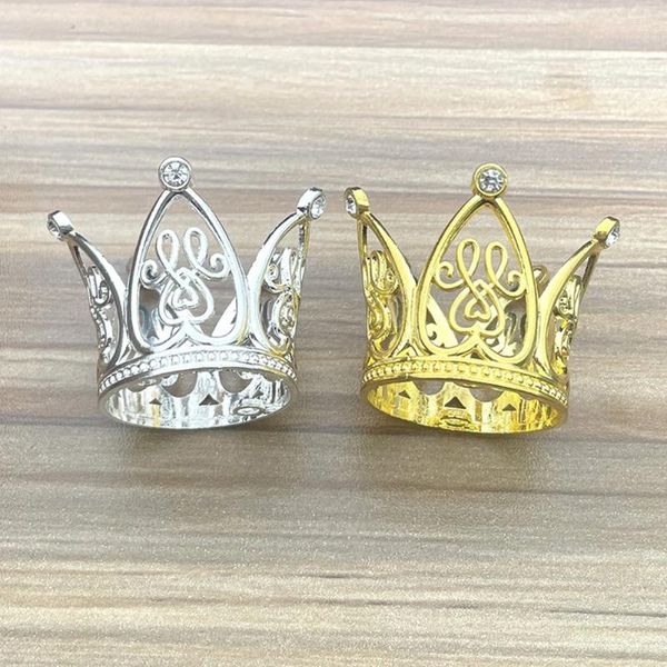 Fournitures de fête 1 PC Mini couronne de gâteau romantique guirlande de perles joyeux anniversaire enfants ornements de cheveux décoration de mariage faveurs fête