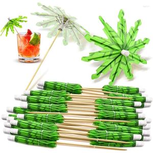 Feestelijke benodigdheden 30 stks tropische palmboompapier paraplu cocktail eten fruit picks cupcake toppers Hawaiiaanse verjaardagsfeestje bruiloft