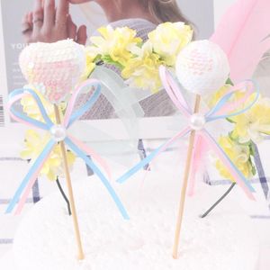 Supplies festives anniversaire baby shower décoration de mariage 4cm paillettes lolly gâteau gâteau topper cupcake