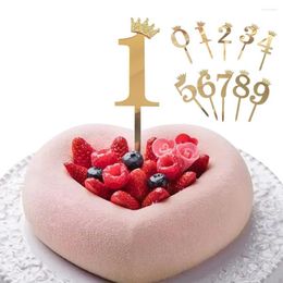 Feestelijke benodigdheden verjaardagstaart decoratie goud kleine glinsterende kroon digitale acryl inzet bak desserts aankleden