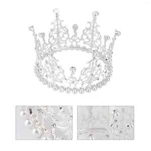 Feestelijke voorraden cake tiaramini topper decor strass pearl decoraties verjaardag kleine bruiloft crowns decoratie vintage miniatuur mooi