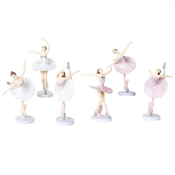 Fournitures de fête gâteau Topper Ballet filles décoration ballerine Cupcake Toppers pour bébé douche mariée