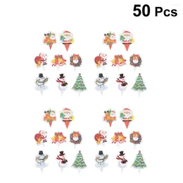 Supplies Festive Christmas Cupcake Decoration Topper Topper Party Cake Pick