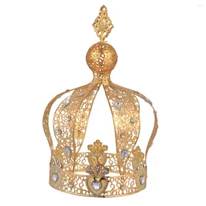 Fournitures de fête couronne gâteau décoration princesse couronnes anniversaire mariage tête pièces mariées ornements