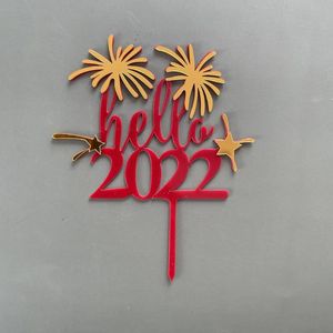 Feestelijke benodigdheden Ander feest 5-stks Baking Cake Topper multifunctionele hallo 2023 Cupcake Pick