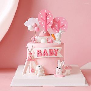 Fournitures de fête Autre fête Belles décorations de gâteau de train rose pour l'anniversaire de la fille Fête des enfants Cadeaux heureux pour bébéAutre AutreAutre