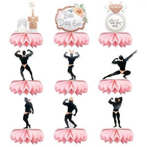 Suministros festivos Rose Gold Bride To Be Cake Cupcake Toppers Vestido de novia para compromiso Despedida de soltera Despedida de soltera Decoraciones para fiestas