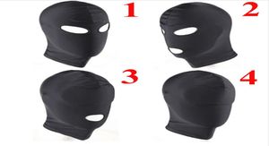 Fétiche BDSM capuche en cuir masque sexuel jeux érotiques pour adultes appuie-tête Bondage Halloween Gimp jouets sexuels pour Couples7848805