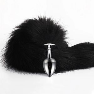 Fetish Cosplay Stage accessoires anal plug Fox Tail dans Ass Sex Toys for Couples BDSM Masturmateurs Fournitures Adultes Gay Prostate Massageur 240511
