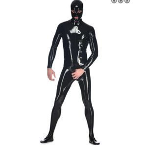 Fétichisme latex en caoutchouc gummi catsuit combinaison masque noir cosplay manuel personnalisation cosplay, mascarade