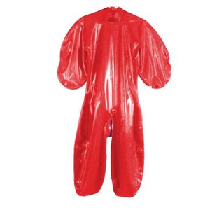 Fétichisme 100% Latex Rubbery Gummi Catsuites Red Cats Collons Masquerade Fashion Halloween Cosplay Manual Personnalisation