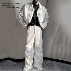 FewQ American Multi Pocket Work Mens Jacket Set Pantal