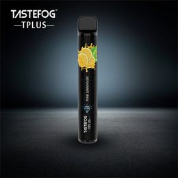 Tastefog marque Tplus stylo vape jetable ecigarette 2% 800puffs 11flavors certificat tpd en vente chaude