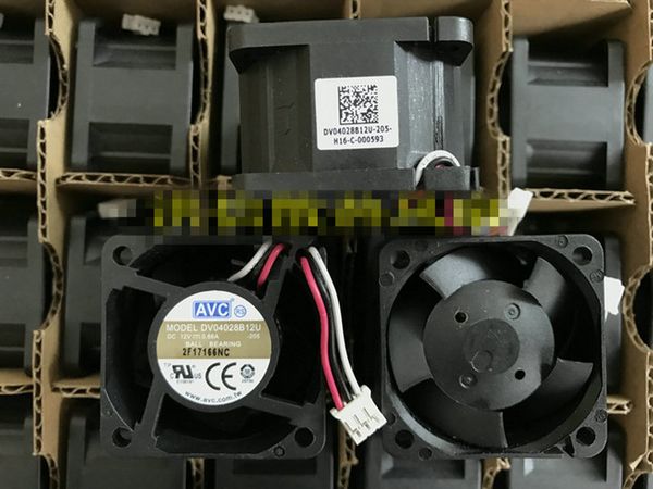 FFreight gratuit nouveau Taiwan Qihong AVC FANdv04028b12u -205 12 V 0.66a 3 fils 4028 ventilateur de refroidissement