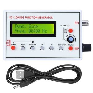 FG-100 1Hz - 500KHz DDS fonction générateur de Signal compteur de fréquence Module Source de Signal sinus carré Triangle forme d'onde en dents de scie