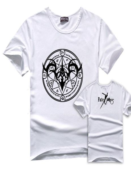 FG 1509 Fate Zero Stay Night camiseta Anime blanco rojo negro camiseta 2015 NUEVO estilo camiseta hombres BT203342932