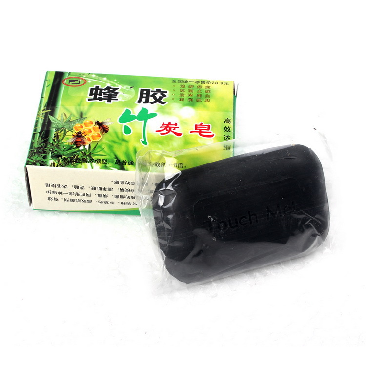 FG 1509 Tourmaline Soap / Bamboo Charcoal Soap / Face Body Beauty Healthy Care / Gratis frakt 2015 Hot Sale Specialerbjudande 10st
