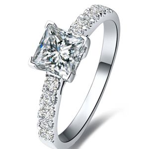 FG Princess Cut 1 5 NSCD Simulated Princess Cut Diamond Promise ring Proposal Ring For Women259u