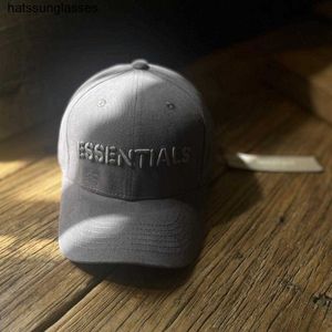 FG rich high street fashion brand fog bordado essentials hardtop gorra de béisbol para hombres y mujeres sombrero con lengua de pato