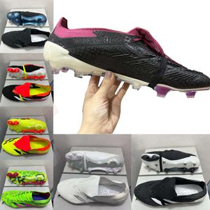 Diseñador de zapatos de fútbol FG Diseñador Original Stock Football Shoes Zapatos para hombres Edge 30 Generación Predator Bottom Bottom Football Boot