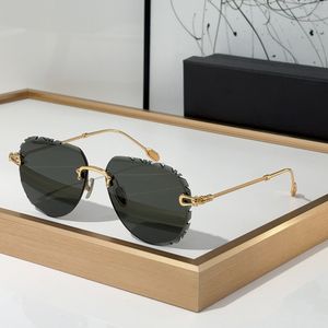 FG50147U Nieuw binnen Ovale lenzen designer frameloze randloze zonnebril luxe zonnebril Strand donkere tinten Unisex zonnebril brillen rijden trend schip met doos