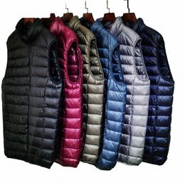 FGKKS 2023 Marca Sleevel Down Jacket para hombres Pure Warm Pocket Chaleco Abrigo de alta calidad Ligero Down Duck Chaleco Abrigos Masculino U2XL #