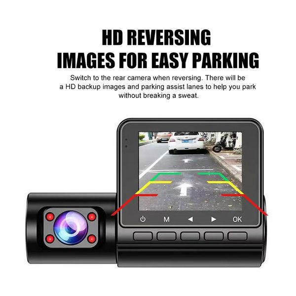 FHD 1080P Dash Cam 3 lentilles voiture DVR 24H surveillance de stationnement vidéo DashCam 3 canaux enregistreur vidéo trois voies boîte noire C50B