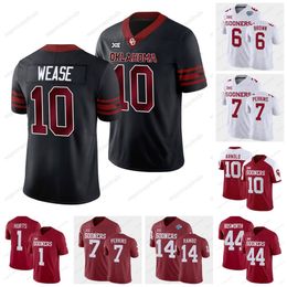 Oklahoma 2023 College Sooners Maillots de football Jalen fait mal Kyler Murray Baker Mayfield Adrian Peterson Brian Bosworth CeeDee Lamb