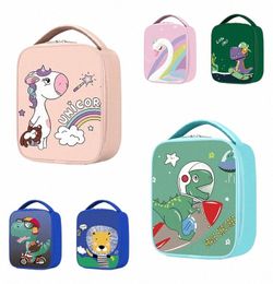 Fi Dinosaur Cooler Sac à lunch isolé alimentaire thermique portable boîte à lunch alimentaire fonctionnelle pique-nique sacs à lunch pour femmes enfants h3By #