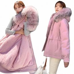 Fi Down Cott Abrigo de invierno Mujer Coreano Versi Espesado Cott-Acolchado Mujer Abrigo Parker 2021 Nueva chaqueta de invierno 39Aj #