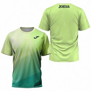 Fi Gradiënt Print T-shirt Voor Mannen Outdoor Tennis Training Kleding Zomer Fitn Run Tees O-hals Korte Mouw Sport tops G3pZ #