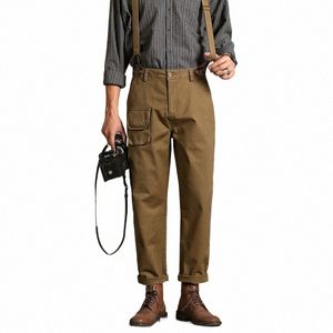 Fi Japonais Casual Salopette Hommes Jeunes Élastiques Bretelles Combinaison Lâche Pantalon Droit Vintage Gentleman Loisirs Pantalon E2Vj #