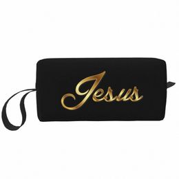 Fi Jésus Voyage Trousse de toilette Femmes Christian Dieu Bible Foi Christianisme Maquillage Sac Cosmétique Beauté Stockage Dopp Kit L2IW #