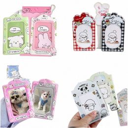 Fi Korea Idol Photo Sleeves Keyring Cute Kpop Anime Photocards Protector 3 pouces Carte de carte Carte de cartes Photo Pendant C3C0 #