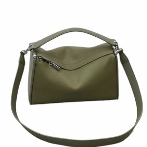 Fi Grande capacité Lychee Sacs à main en cuir véritable pour femmes de luxe de haute qualité en peau de vache Jade oreiller sac haut de gamme sac de dîner f9lt #