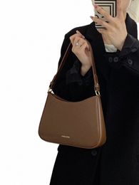 Fi Sac à bandoulière en cuir pour femmes 2024 Tendance Femme Simple Commuter Sacs à bandoulière Lady Polyvalent Sac à main et sacs à main J2HR #