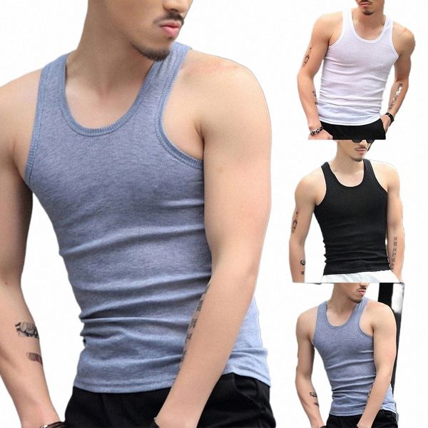 Fi T-shirts pour hommes Débardeurs Undershirt Gym Entraînement Stringer Fitn T-Shirt Batteur Sous-Vêtements Gilet Vêtements Pour Homme g7HV #