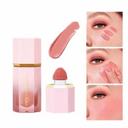Fi Multi-usages Eyeslips Maquillage Blush Stick Cosmétiques avec Spge Liquide Imperméable Joue Blush Facial Nourrissant Blush o53E #