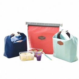 Fi Portable sac à déjeuner isolé thermique refroidisseur boîte à déjeuner sac de rangement dame transporter Picinic alimentaire fourre-tout Insulati paquet g652 #