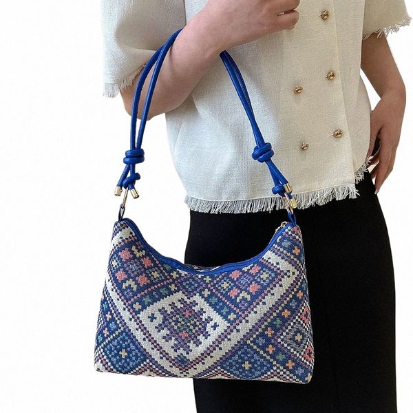 Fi Shop Sac Soft Bohemian Style Underarm Sac Girl Girl de haute qualité BAG ETHnique pour les femmes Vancati voyage 15f3 #