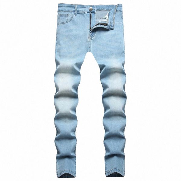 Fi Streetwear Hommes Printemps Mince Mince Lg Jeans Meilleure Qualité Mâle Stretch Solide Casual Jogging Crayon Denim Pantalon Pour Hommes y5a7 #