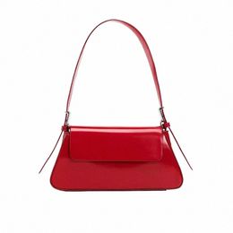 FI TOTES Small Handbag Women Luxury Designer Handtas 2024 Nieuwe Summer Spring Red Patent Leather Wedding Bags Vrouw R418#