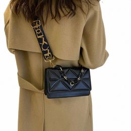 Fi Women Pu Leather Sac à bandoulière avec bracelet en tissu sacs à main sac Crossobdy Sac femelle Femelle Casual Clutch D4DF #