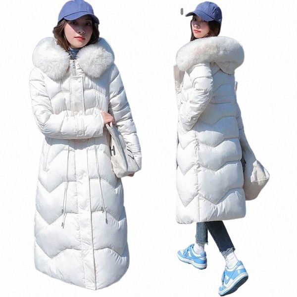 Fi Femmes Blanc Lg Manteaux D'hiver Vers Le Bas Veste Rembourrée Vestes À Capuche Col De Fourrure Noir Vêtements D'extérieur Pour Femmes Vêtements Pour Femmes s6T8 #